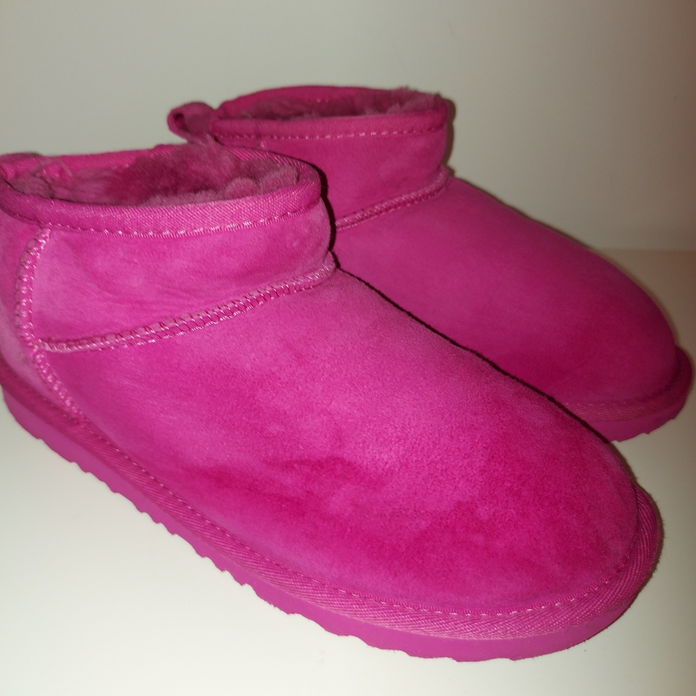 UGG Fuchsia Ankle Booties